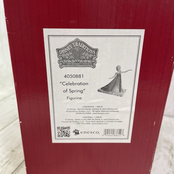 Enesco Jim Shore Disney CELEBRATION OF SPRING Elsa Frozen Fever Statue W/Box - Picture 9 of 10